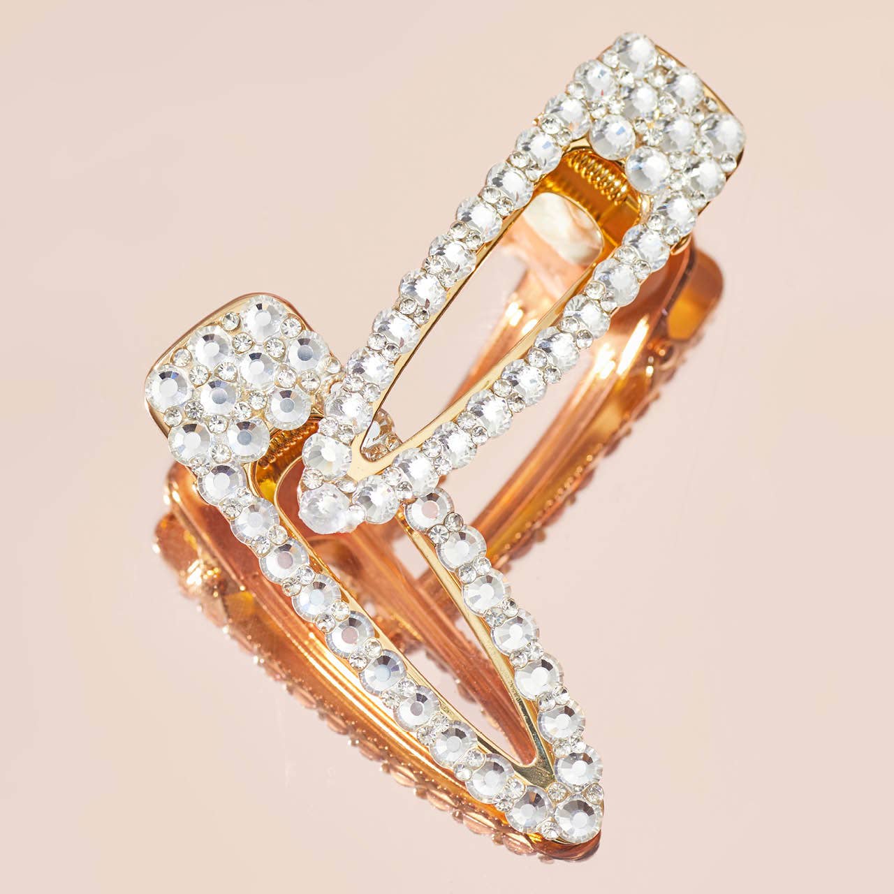 Gold Rhinestone Hair Clip – Statement Hair Accessory