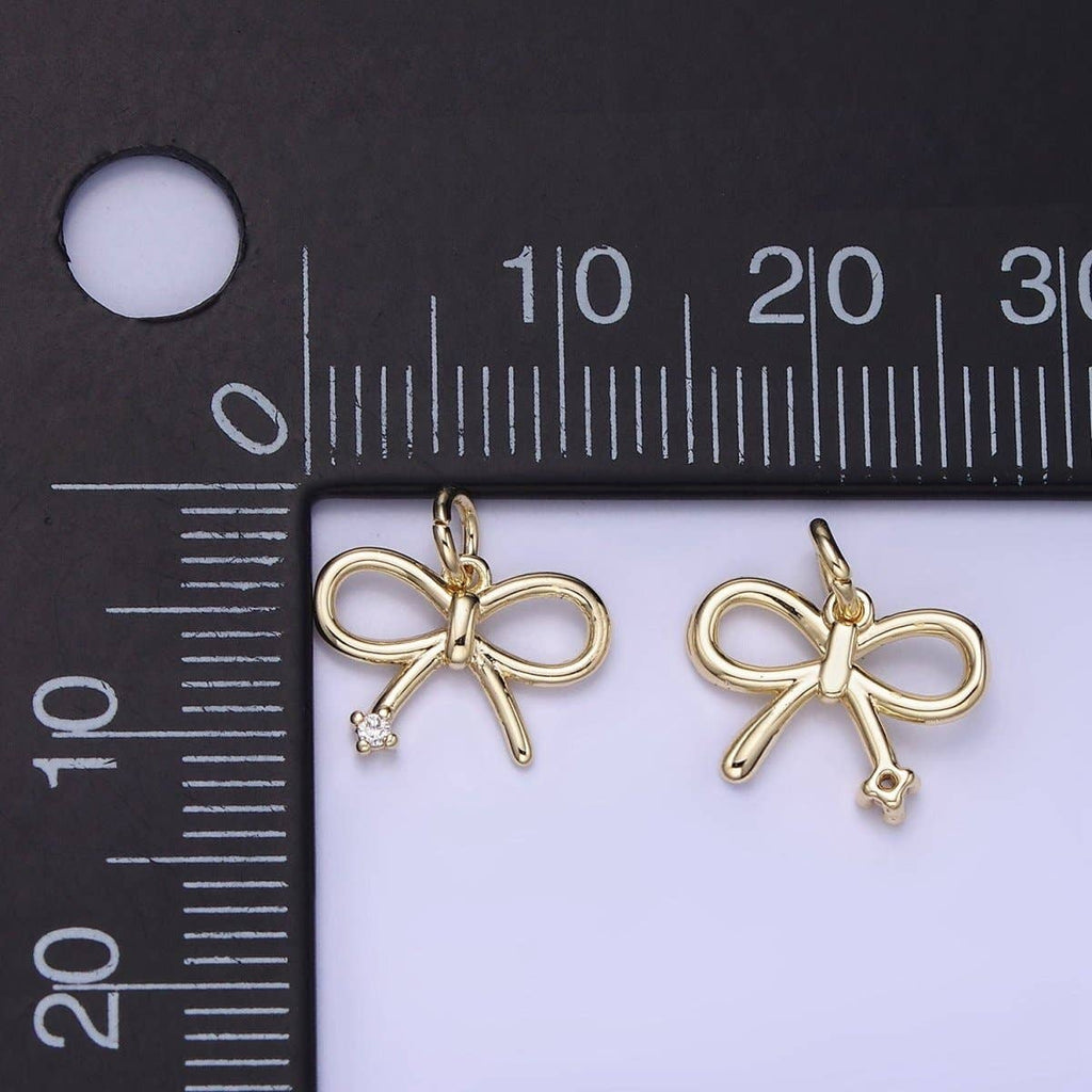 💛 Mini Bow Ribbon Charm
