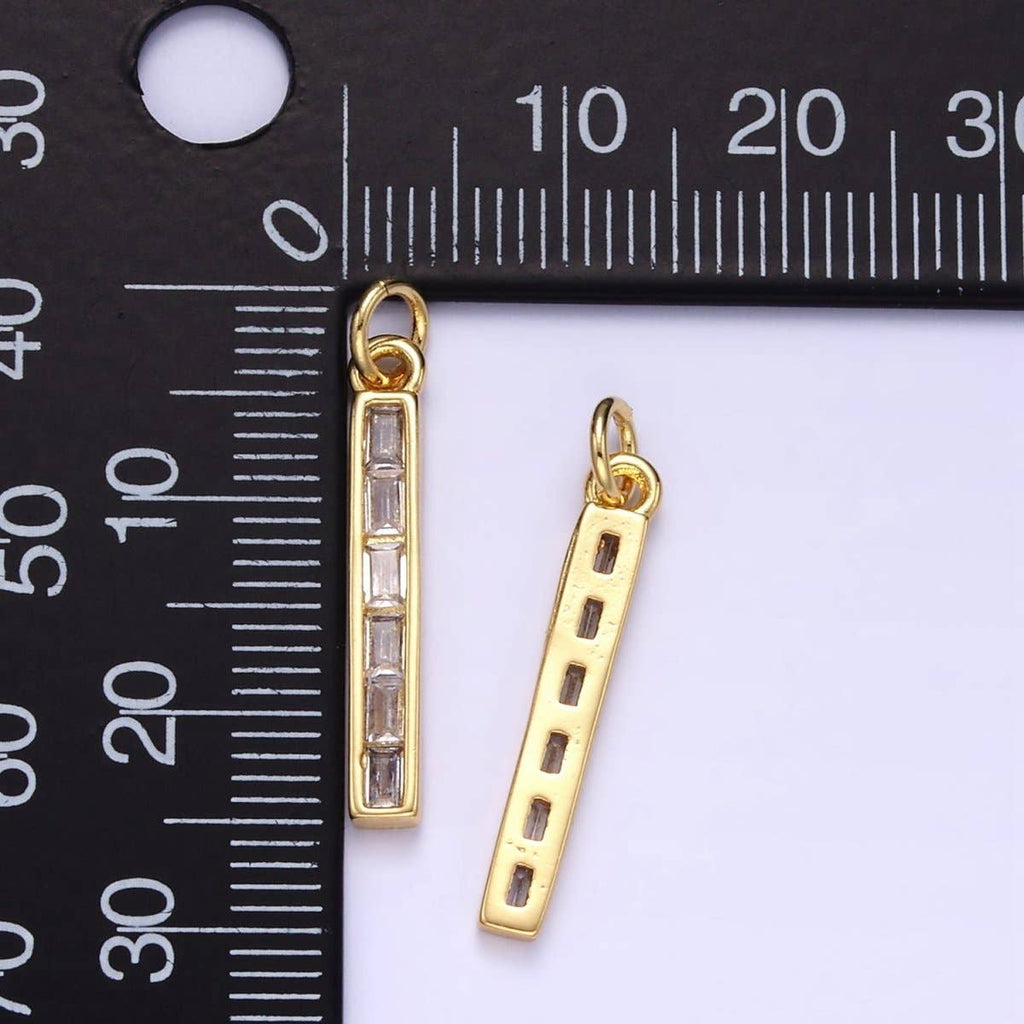 🟡 Baguette Linear Bar Charm