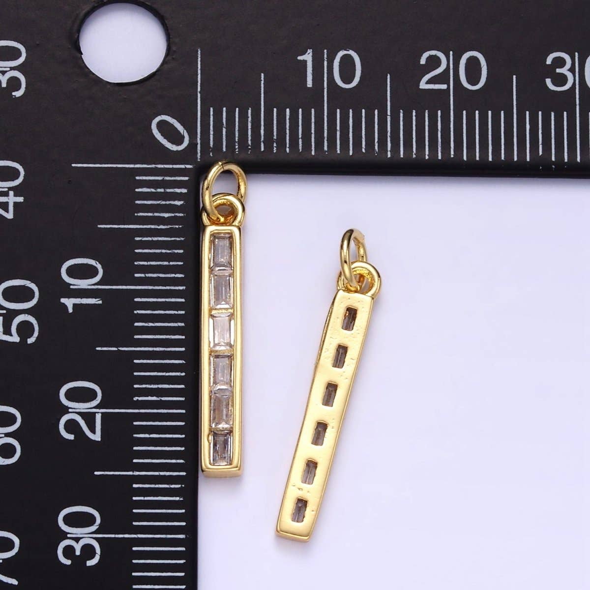 🟡 Baguette Linear Bar Charm
