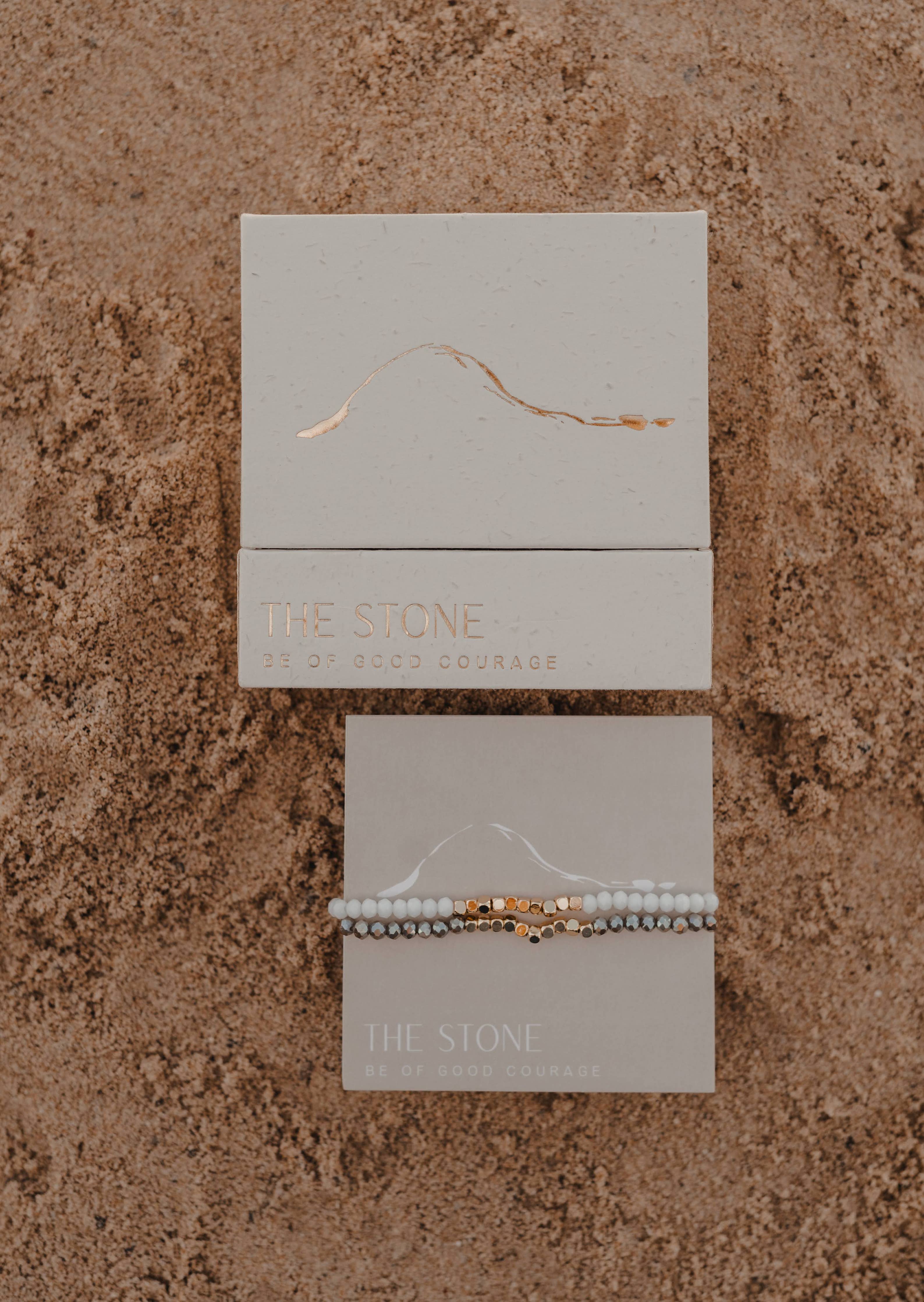 The Stone Bracelet Set – Faith & Courage Bracelet Set