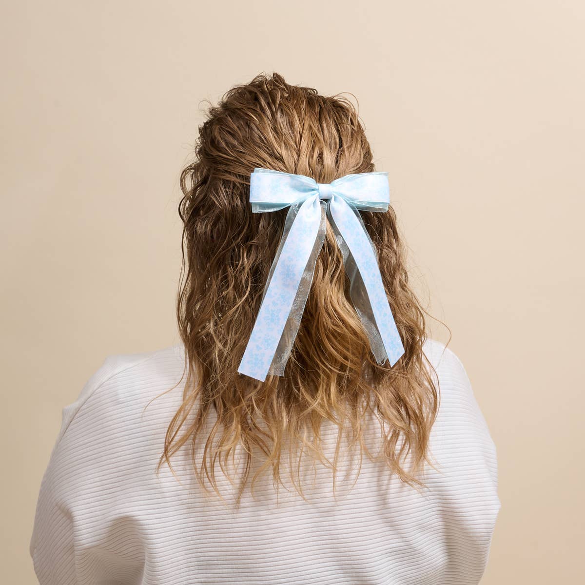 Lovely Layered Hair Bow – Something Blue