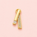 ✨ Ribbon Tie Crystal Charm