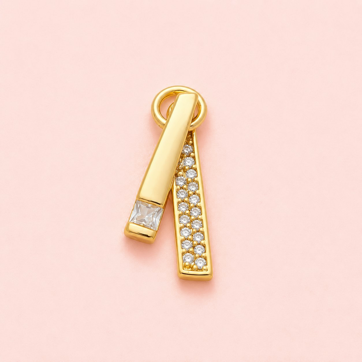 ✨ Ribbon Tie Crystal Charm