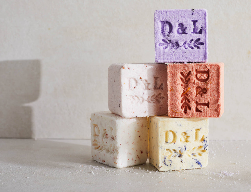 Peony & Olive Leaf Sparkling Milk Bath Cube – Botanical Bath Cube