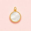 🟡 Round Shell Pearl Charm