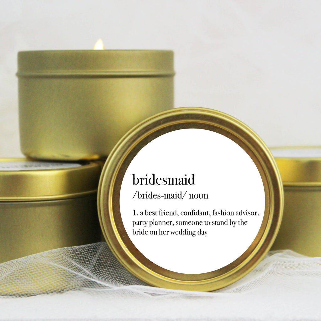 Bridesmaid Definition Soy Candle