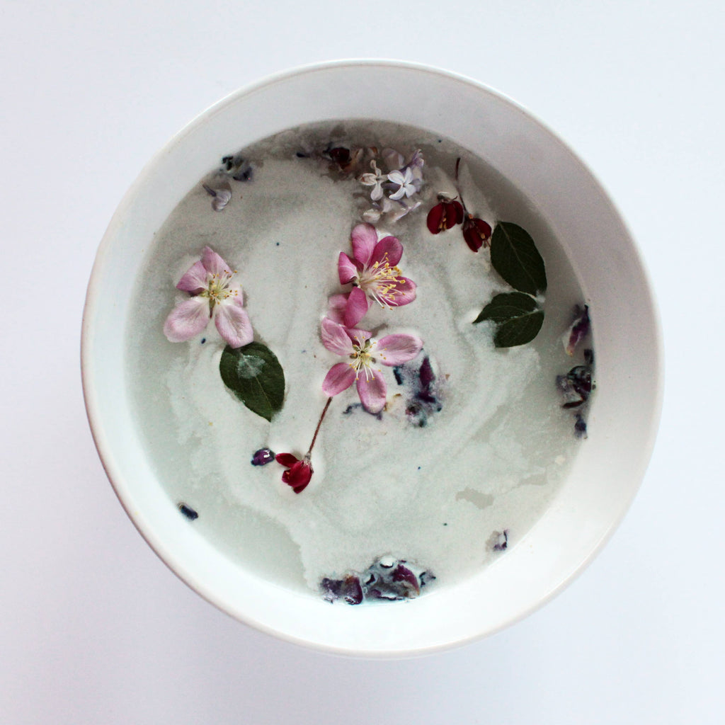 Peony & Olive Leaf Bath Milk Sachet – Botanical Milk Bath - Self Care Gift