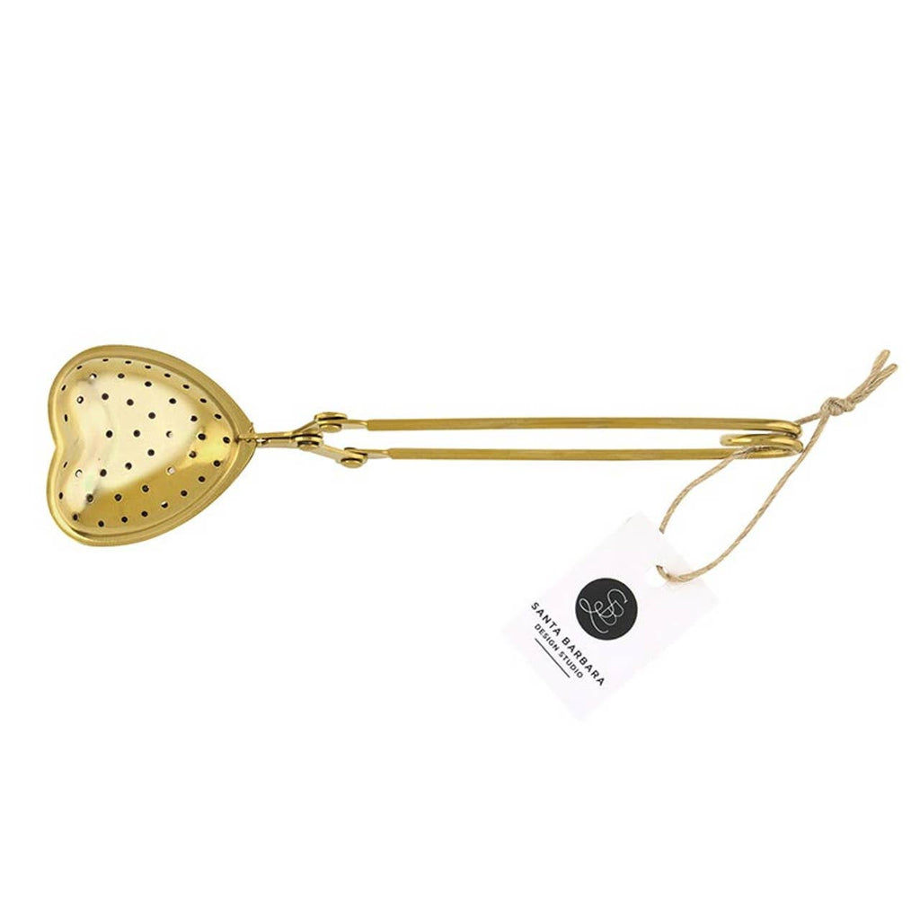 Gold Heart Tea Infuser – Loose Leaf Tea Strainer – Tea Lover Gift