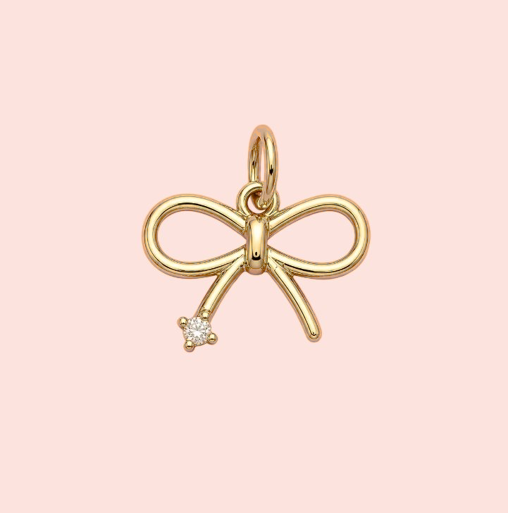 💛 Mini Bow Ribbon Charm