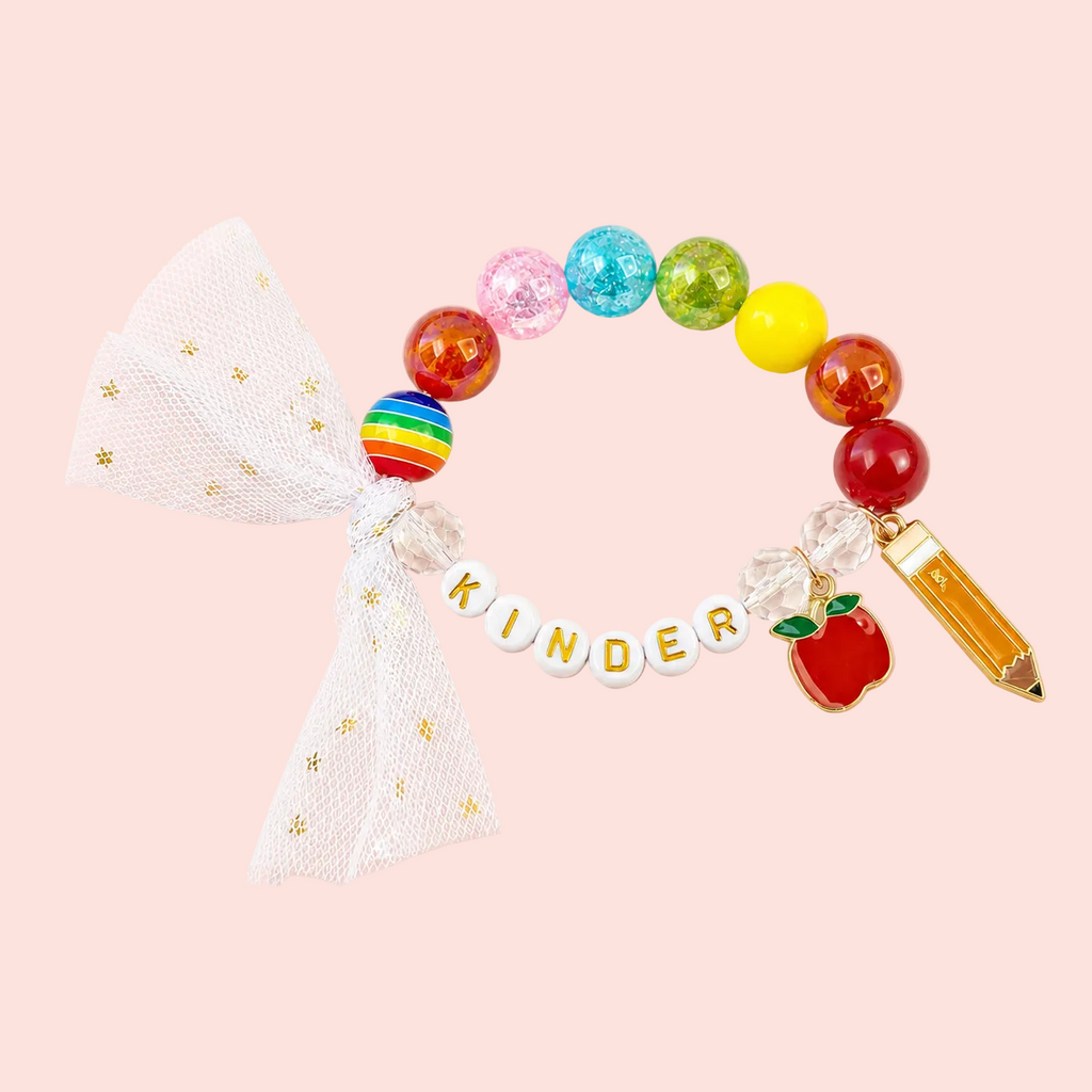 Beaded Stretch Bracelet - Kindergarten Cutie