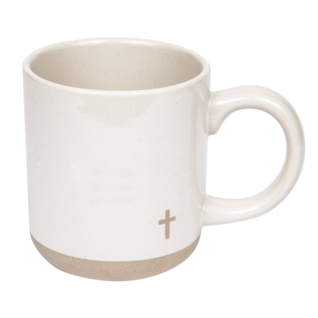 Cross Stoneware Coffee Mug – Faith Inspired Christian Gift