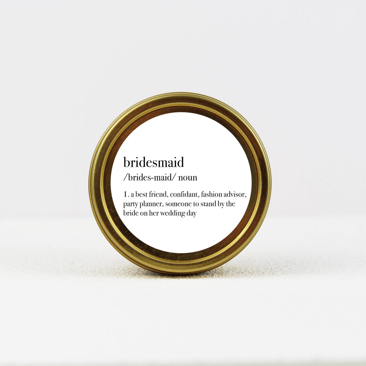 Bridesmaid Definition Soy Candle