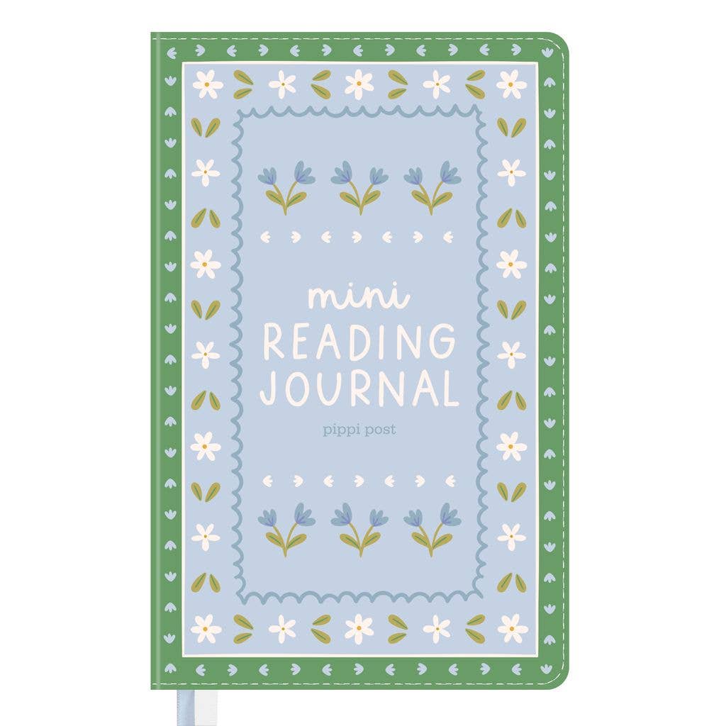 Reading Tracker Mini Journal displaying decorative front cover.