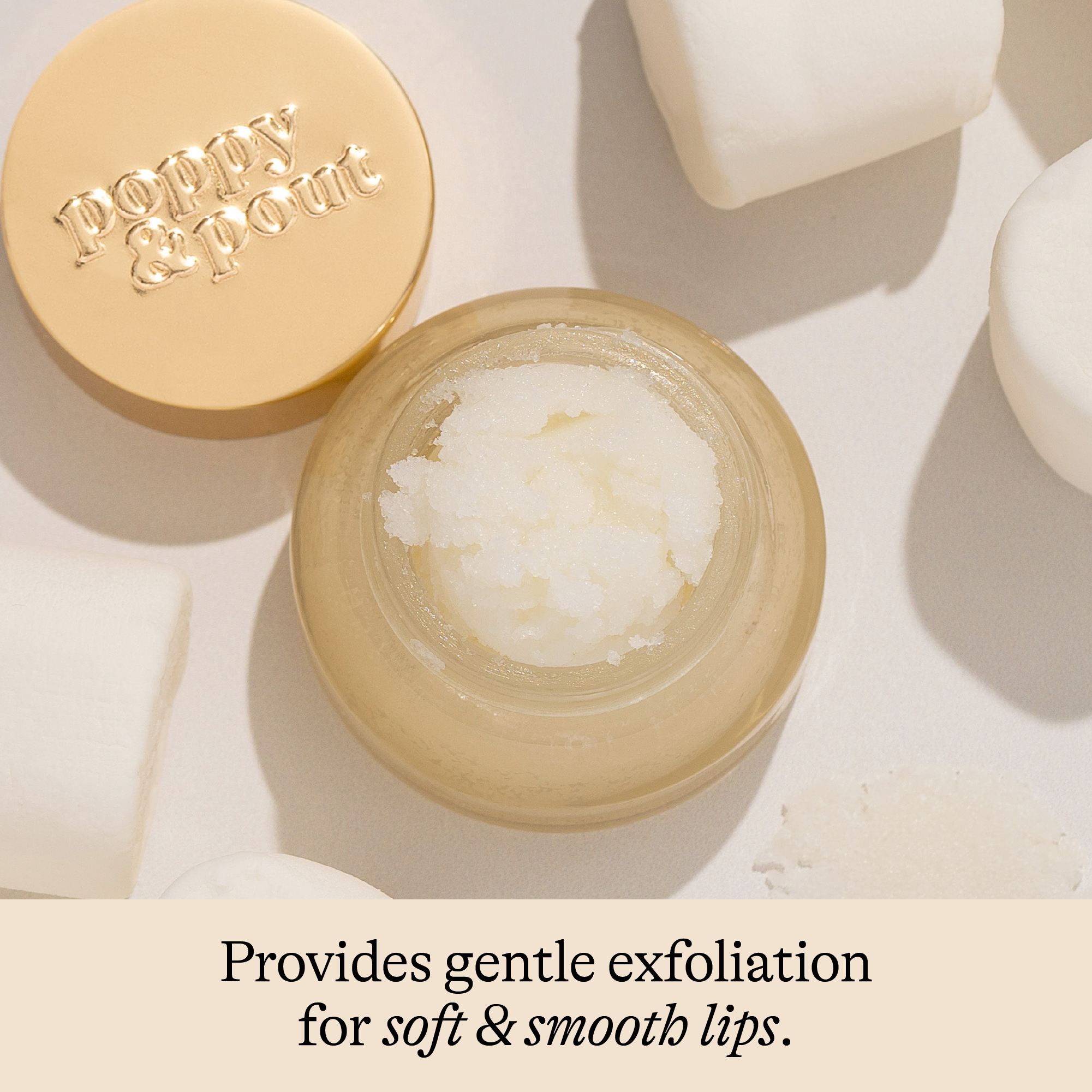 Jar of lip balm with a gold lid featuring 'Dopey & Co.' branding on a light background.