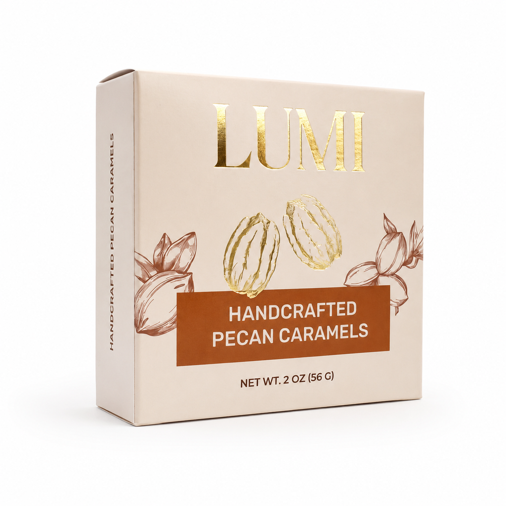 Fall Handcrafted Pecan Caramels – 2 oz