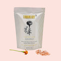Packaging of Formulary 55 bath salt soak with floral design on a white background