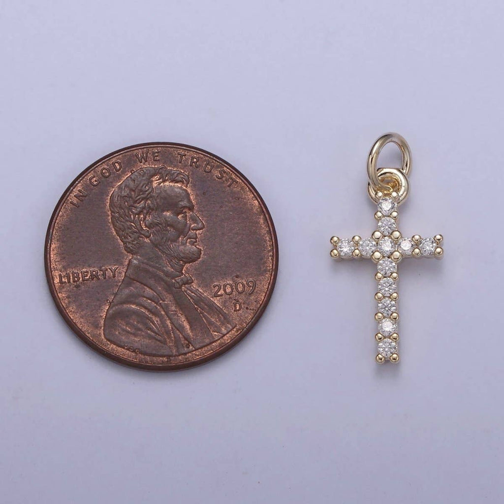💛 Faithful Cross Charm