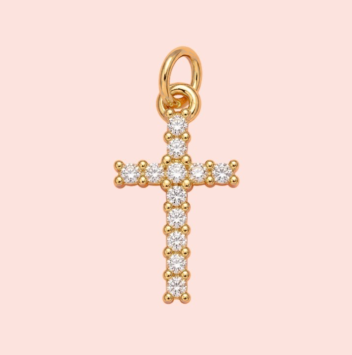 💛 Faithful Cross Charm