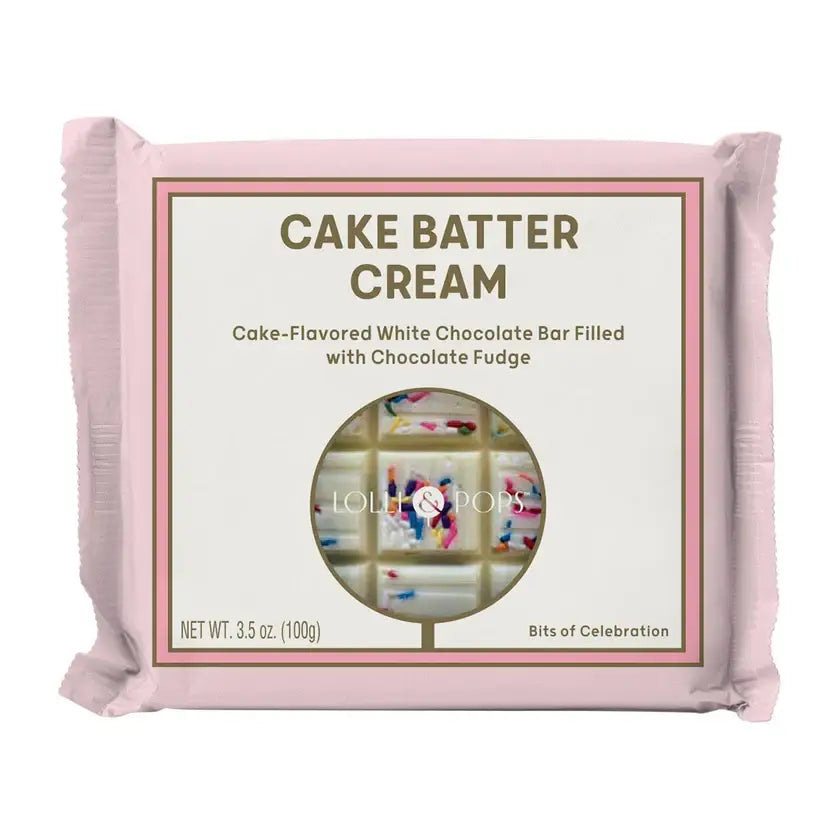 Cake Batter Cream Filled Bar – White Chocolate Gourmet Treat