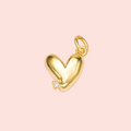 ✨ Sparkling Heart Charm