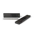 Signature Edition black wood pencil set with six matte black No. 2 pencils in a coordinating gift box. Elegant stationery for journaling, writing, sketching, and everyday use