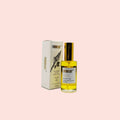 Bottle and box of Formulary 55 nourishing body oil on a white background