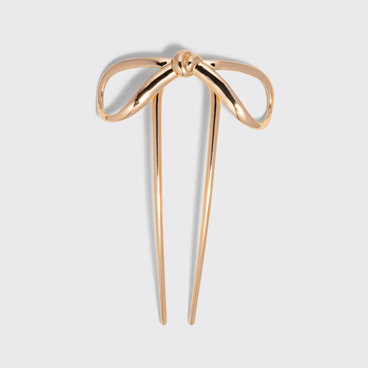 Gold Bow French Hair Pin – Metal Hair Accessory – Gift for Her
