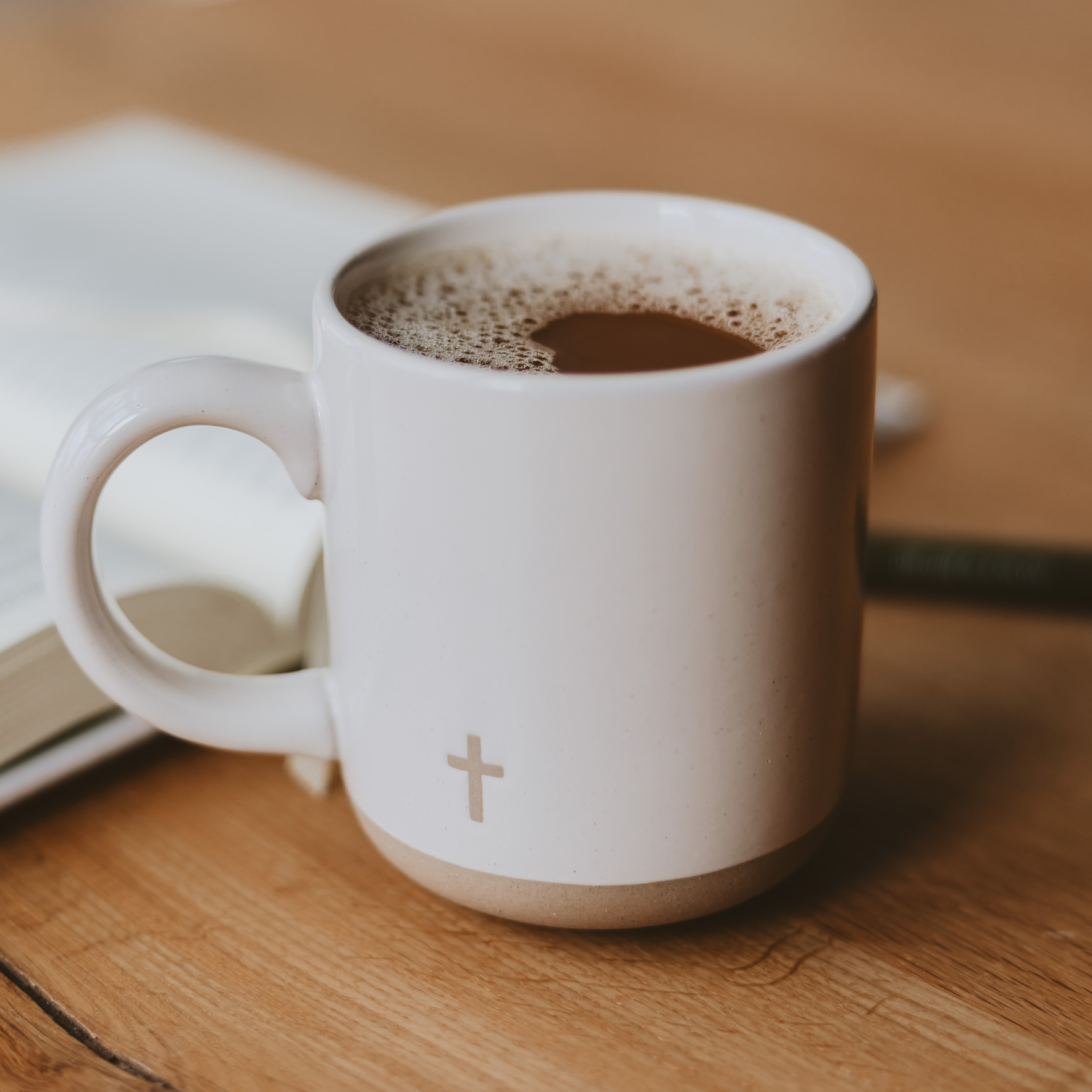 Cross Stoneware Coffee Mug – Faith Inspired Christian Gift