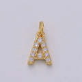 ✨ Gold Pavé Initial Charm