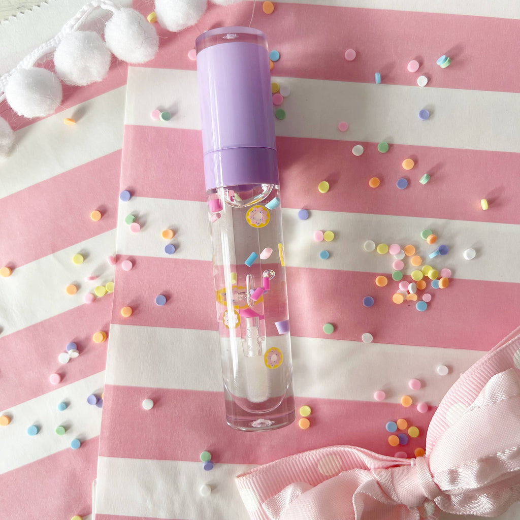 Donuts & Sprinkles Lavender Wand Lip Gloss 🍩✨