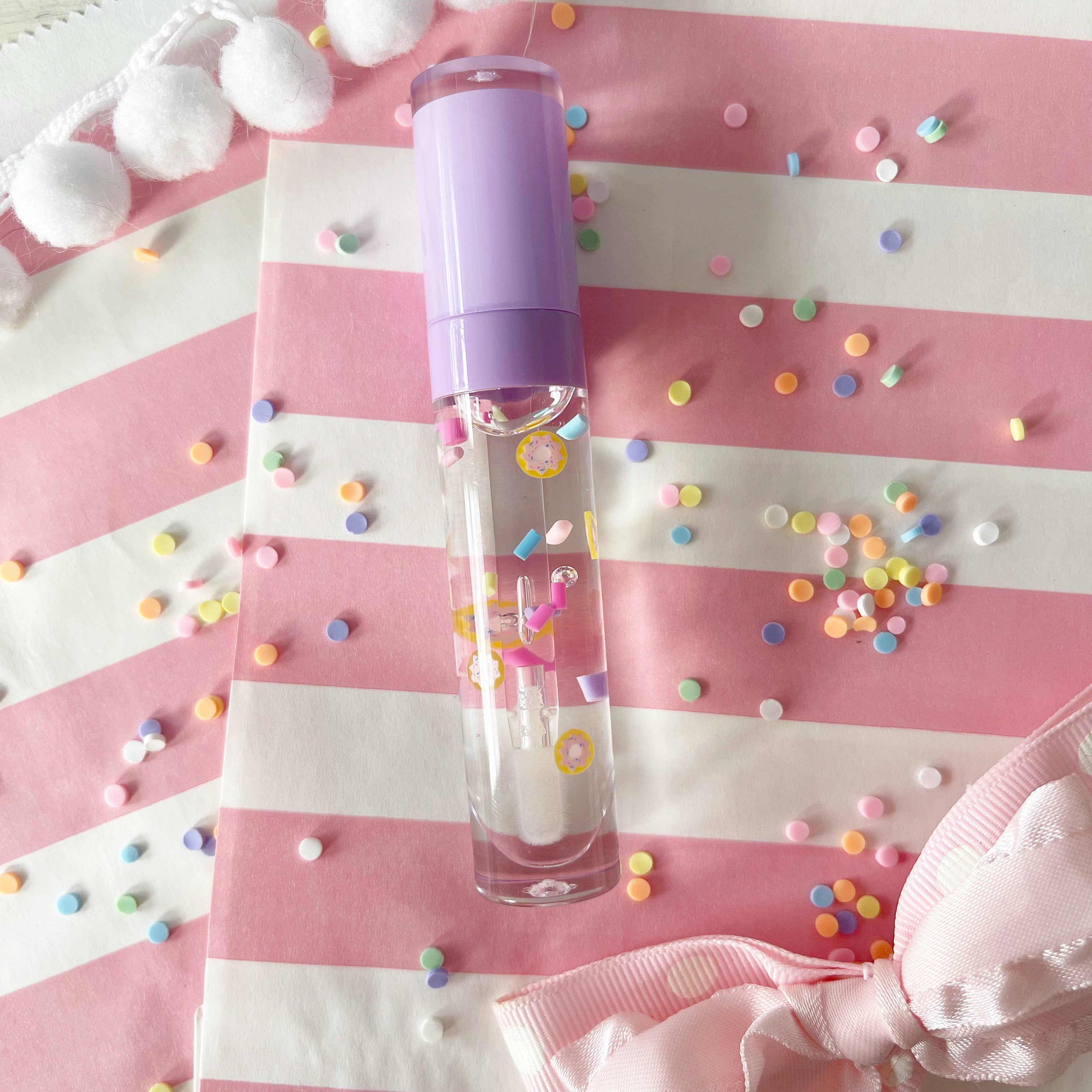 Donuts & Sprinkles Lavender Wand Lip Gloss 🍩✨