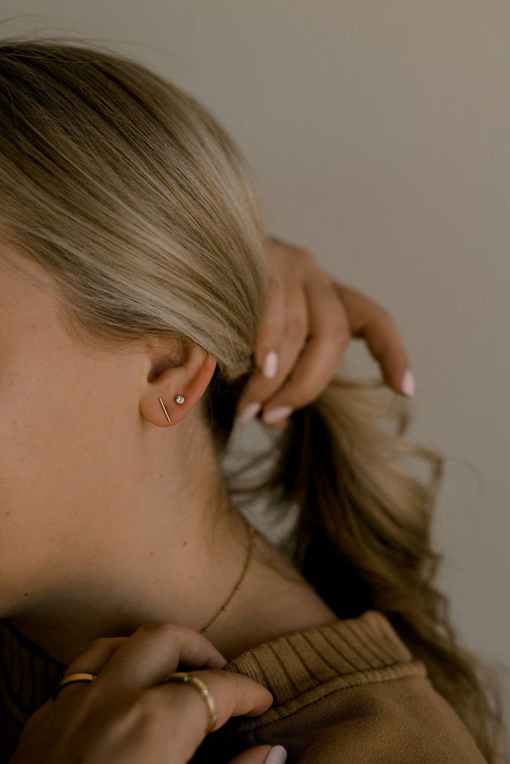 Be Still Stud Earrings – Faith Inspired Gold Earrings