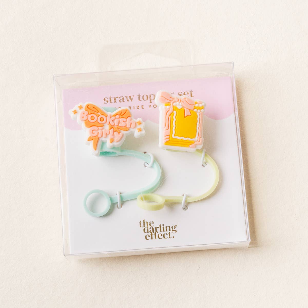 Straw Topper Set–Bookish Girly