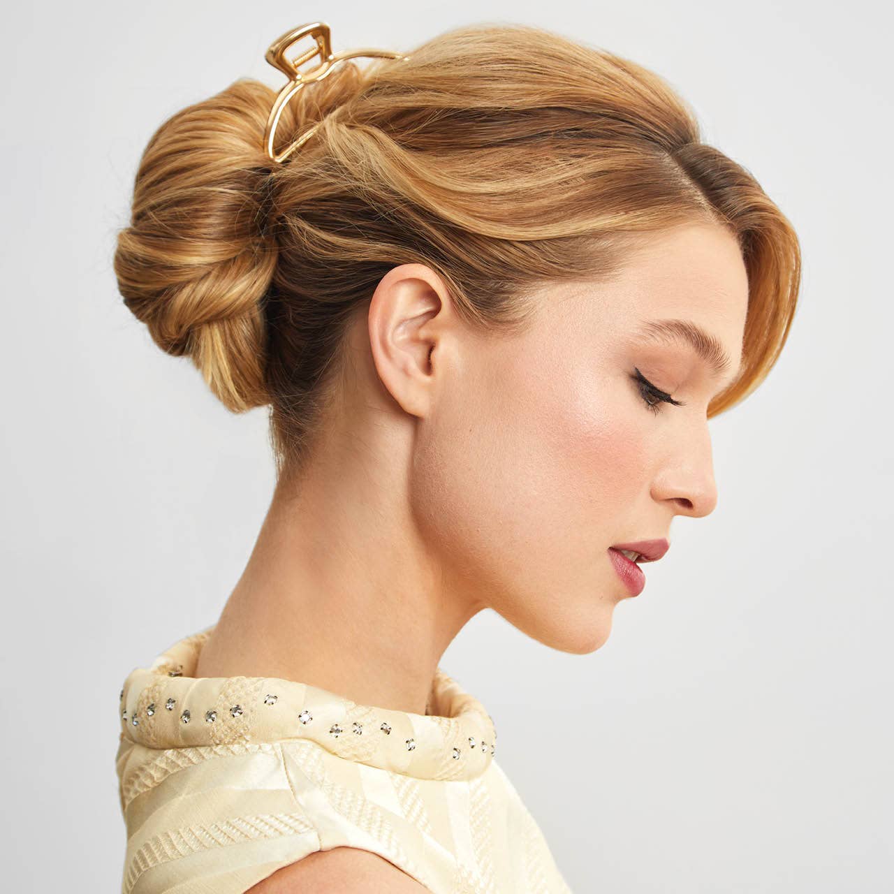 Gold Claw Clip – Open Shape Hair Clip – Hair Accessory