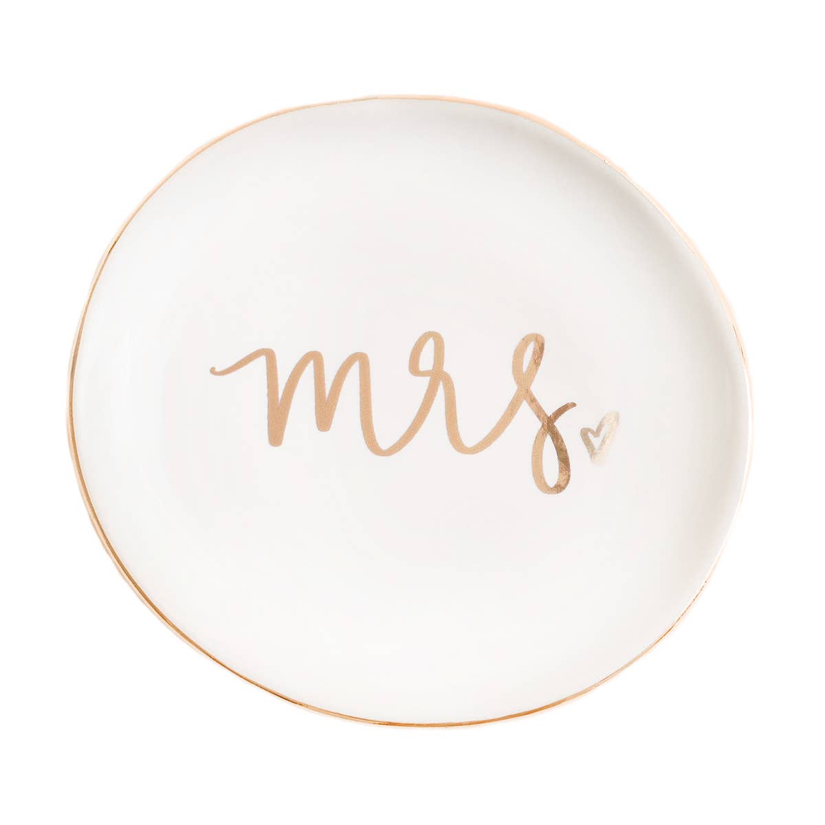 Mrs. Jewelry Dish – Bridal Gift Ring Holder Tray