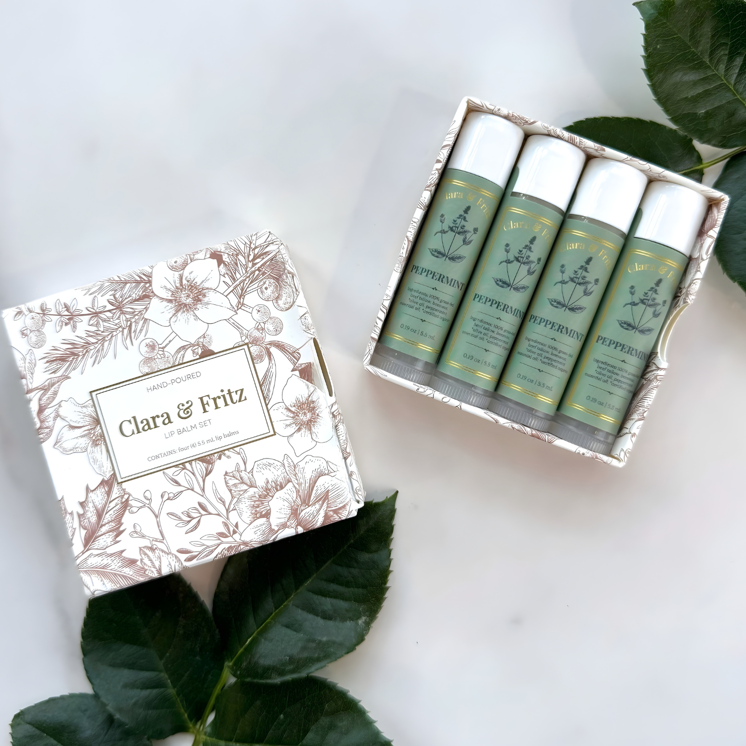 Tallow Lip Balm Boxed Set – Nourishing Natural Lip Balm Gift Set