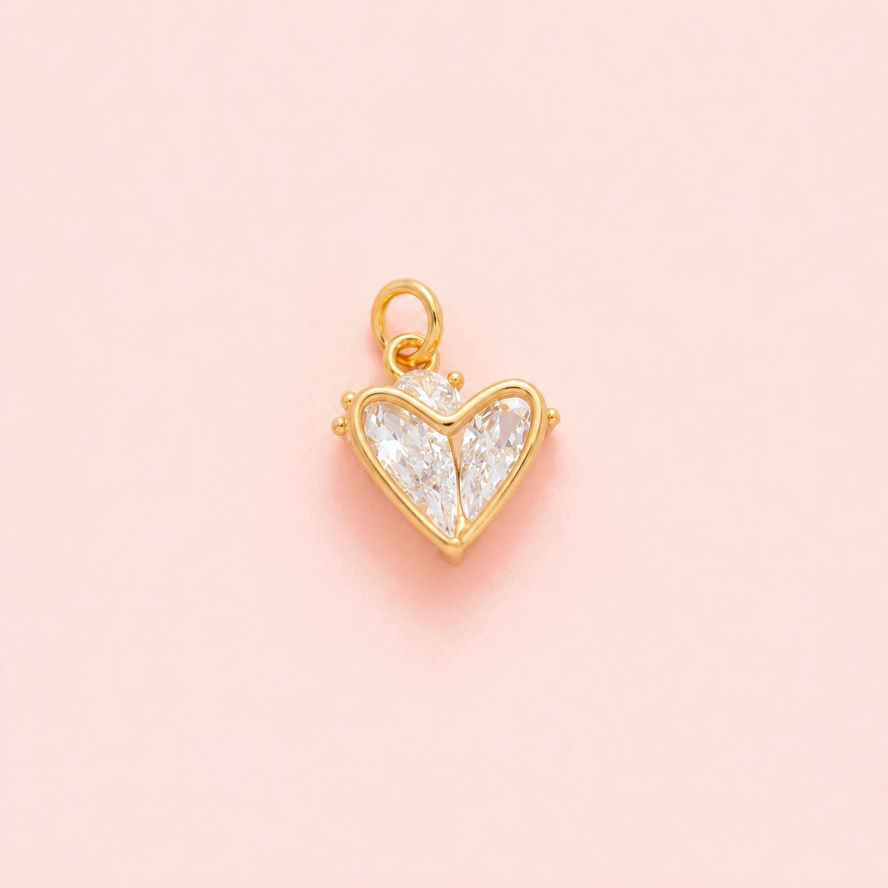 💛 Crystal Heart Charm