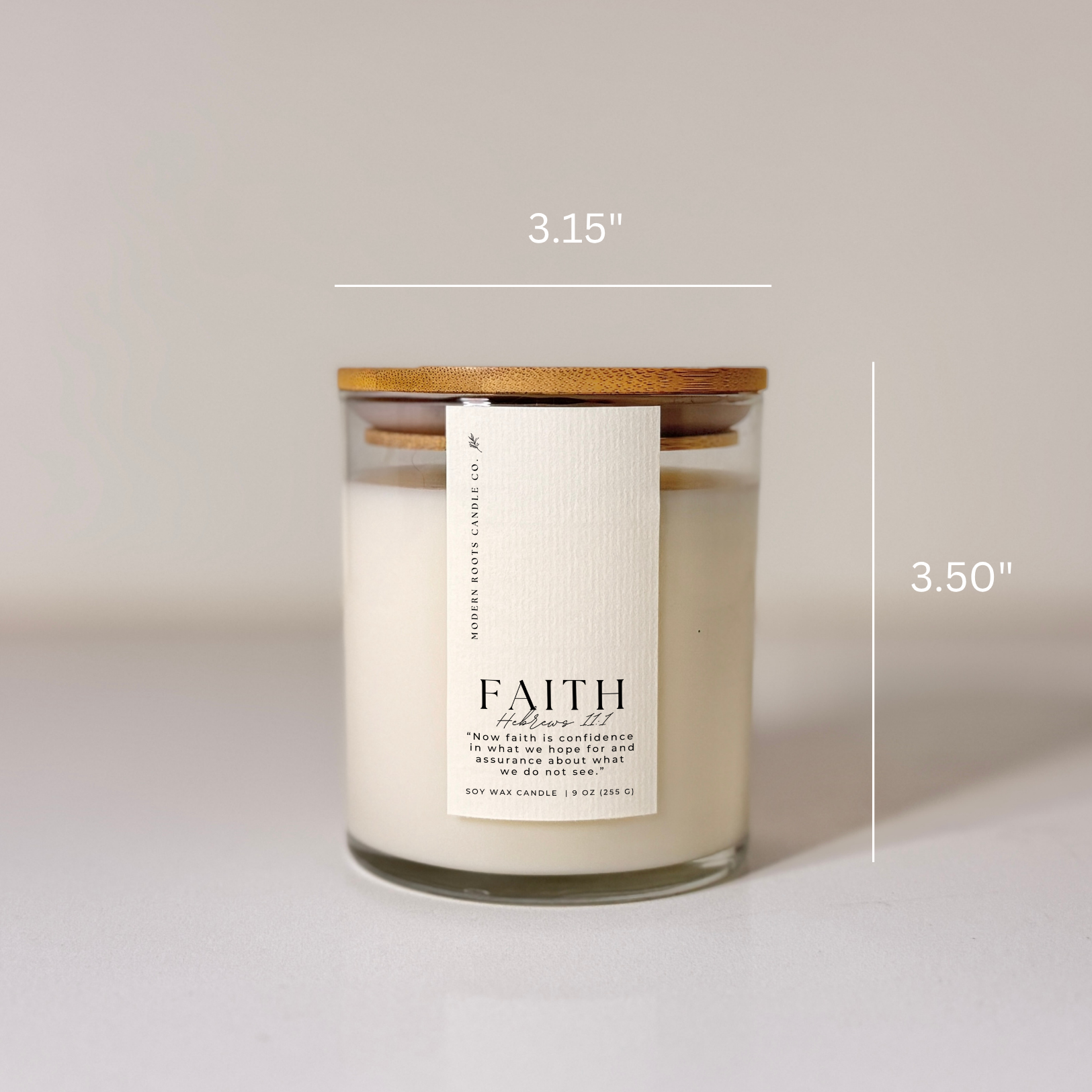 Faith Lily & Bergamot – 9 oz. Soy Candle Gift