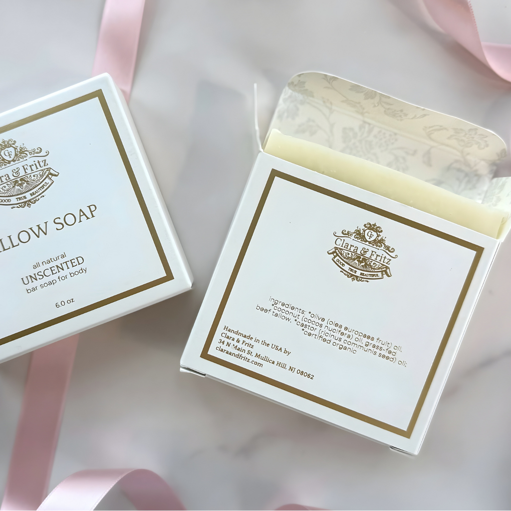 Tallow Body Soap Bar – Natural Unscented Moisturizing Soap