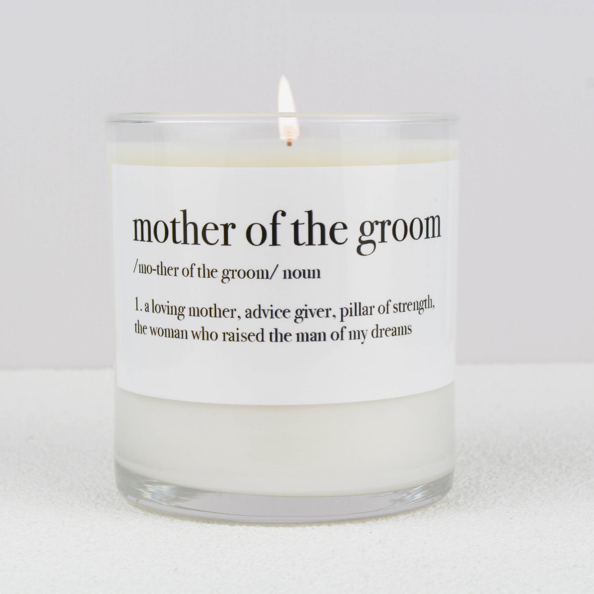 Mother of the Groom Definition Soy Candle