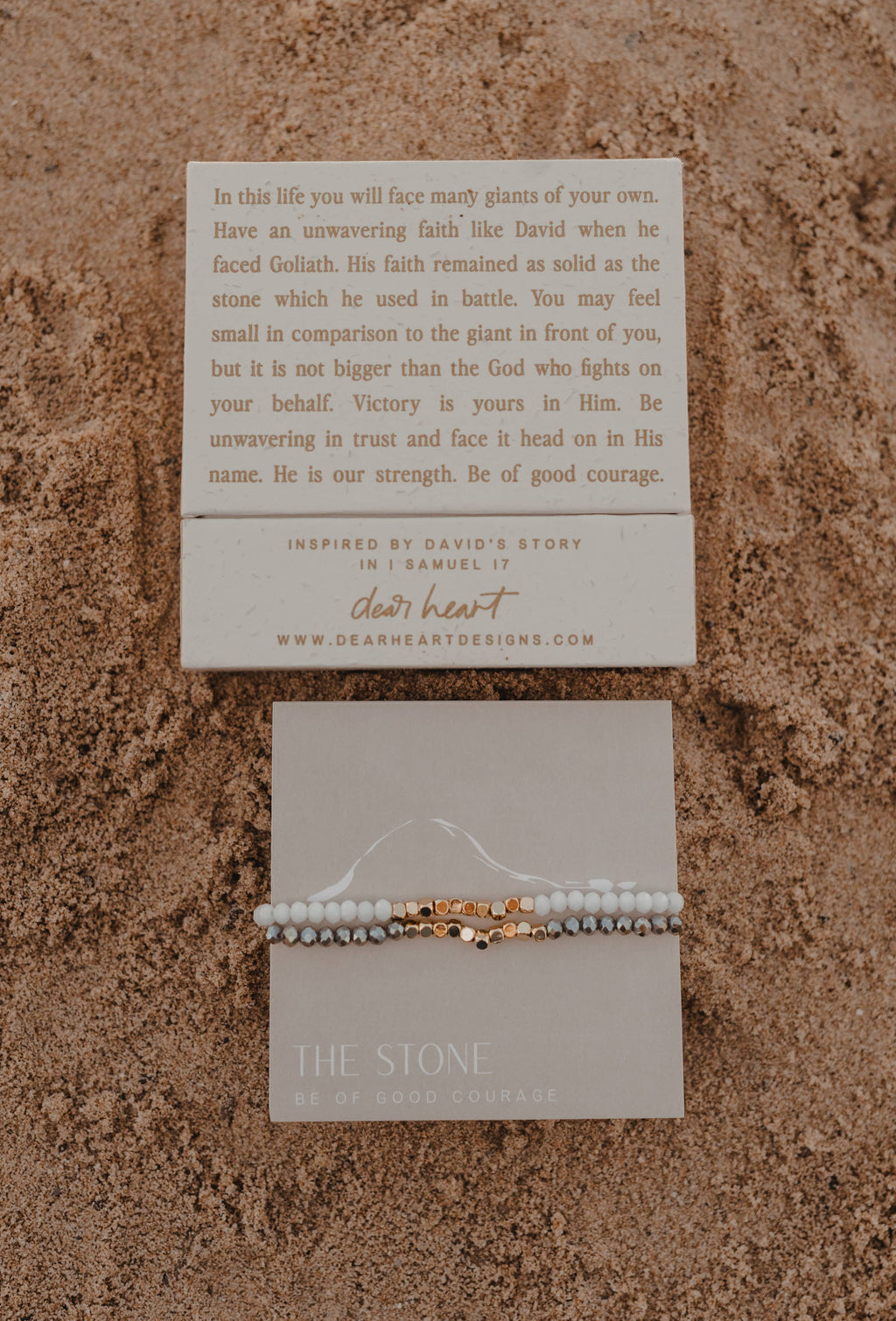 The Stone Bracelet Set – Faith & Courage Bracelet Set