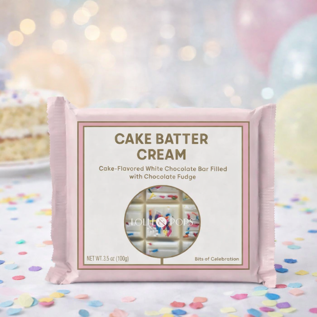 Cake Batter Cream Filled Bar – White Chocolate Gourmet Treat