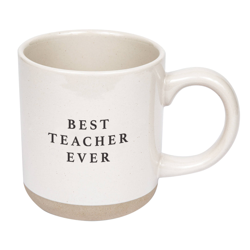 Best Teacher Ever Stoneware Mug – 14 oz
