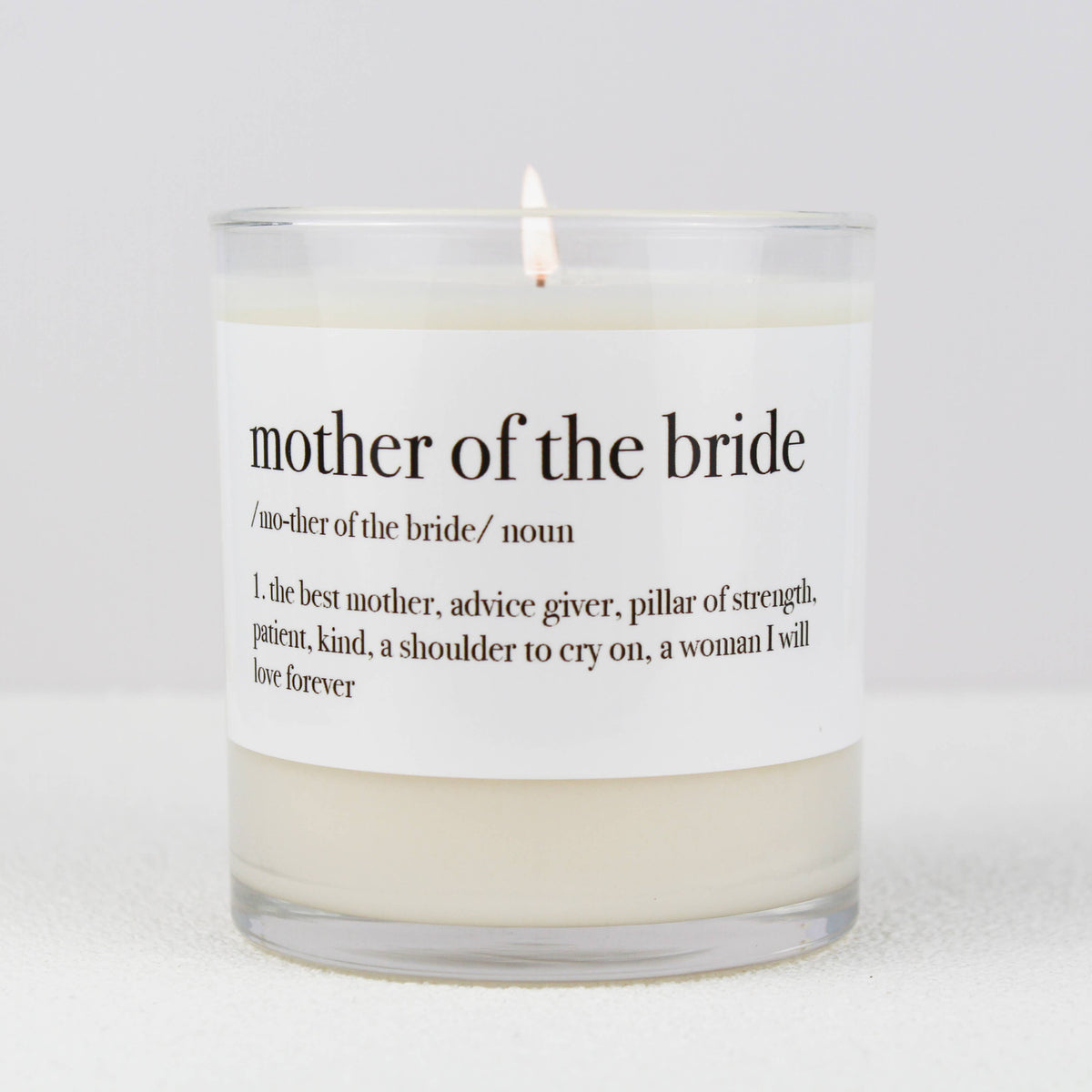 Mother of the Bride Definition Soy Candle