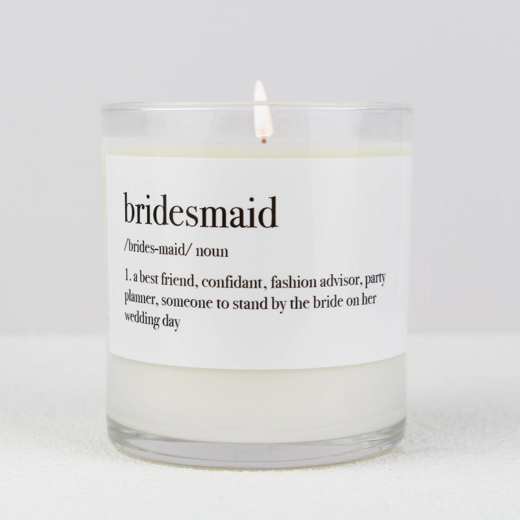 Bridesmaid Definition Soy Candle