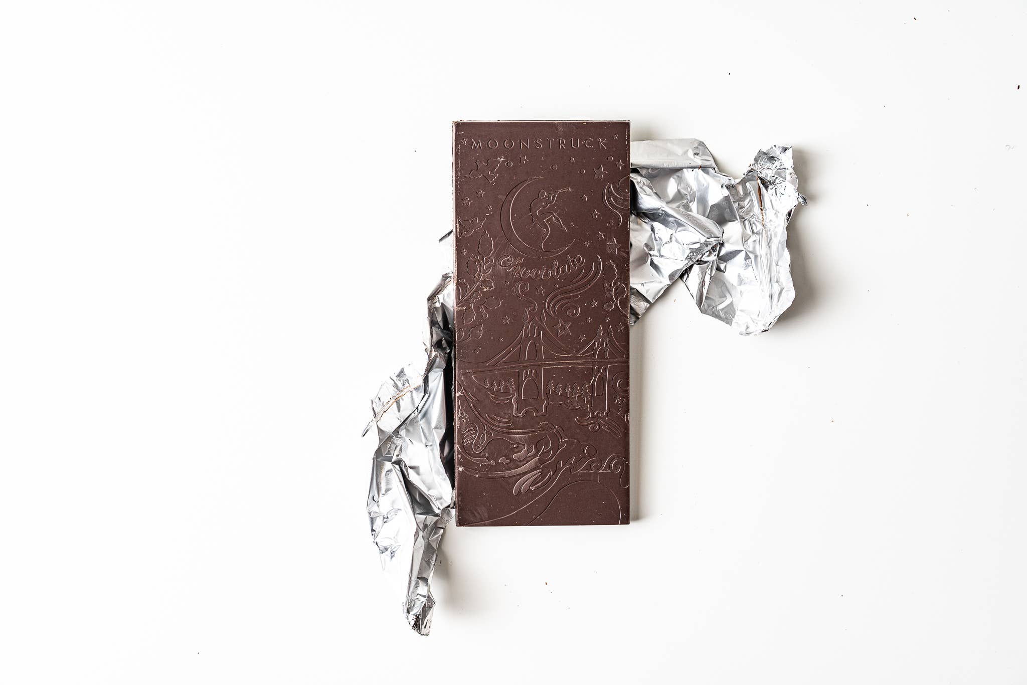 Moonstruck Dark Chocolate Almond Bar – Sea Salt Gourmet Chocolate