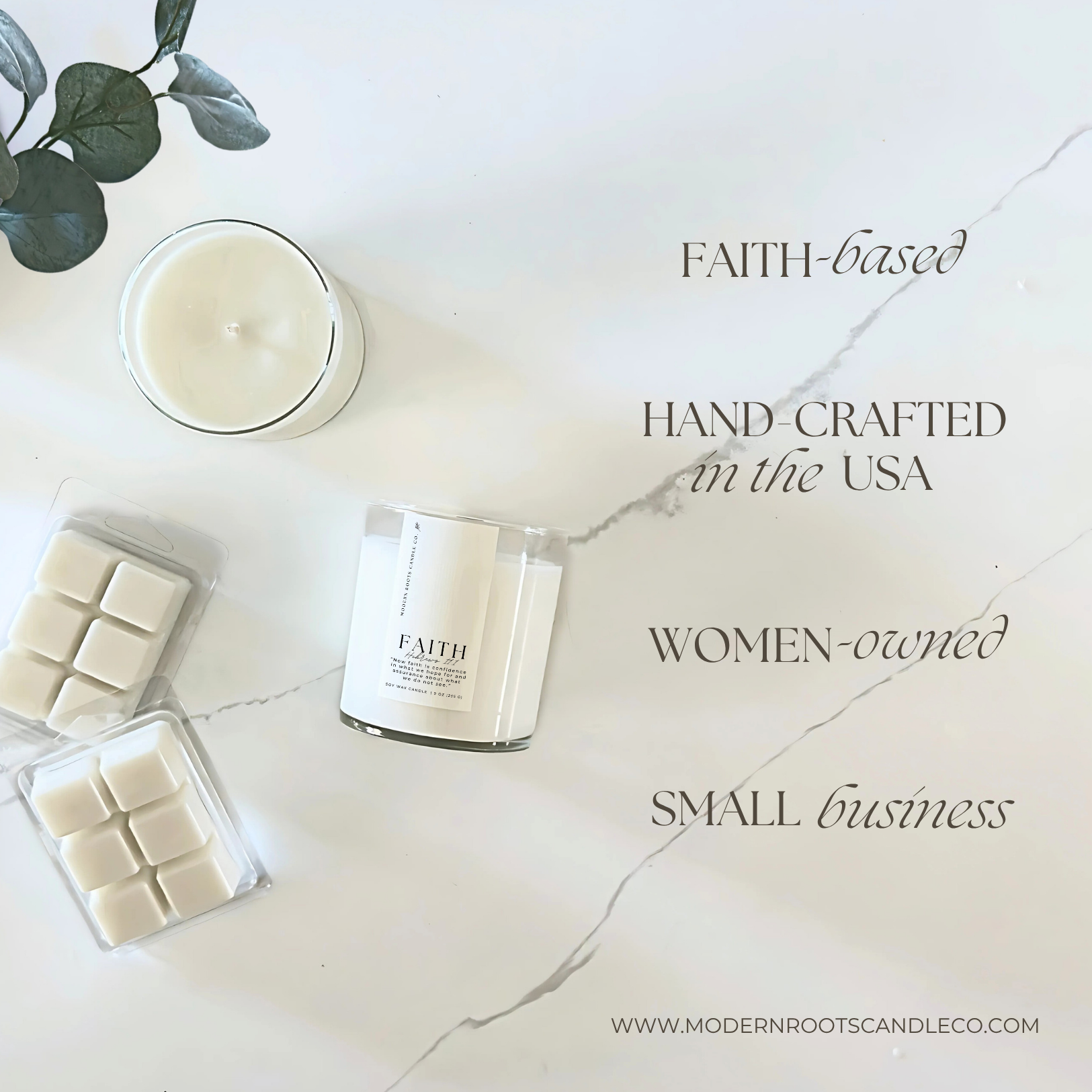 Faith Lily & Bergamot – 9 oz. Soy Candle Gift