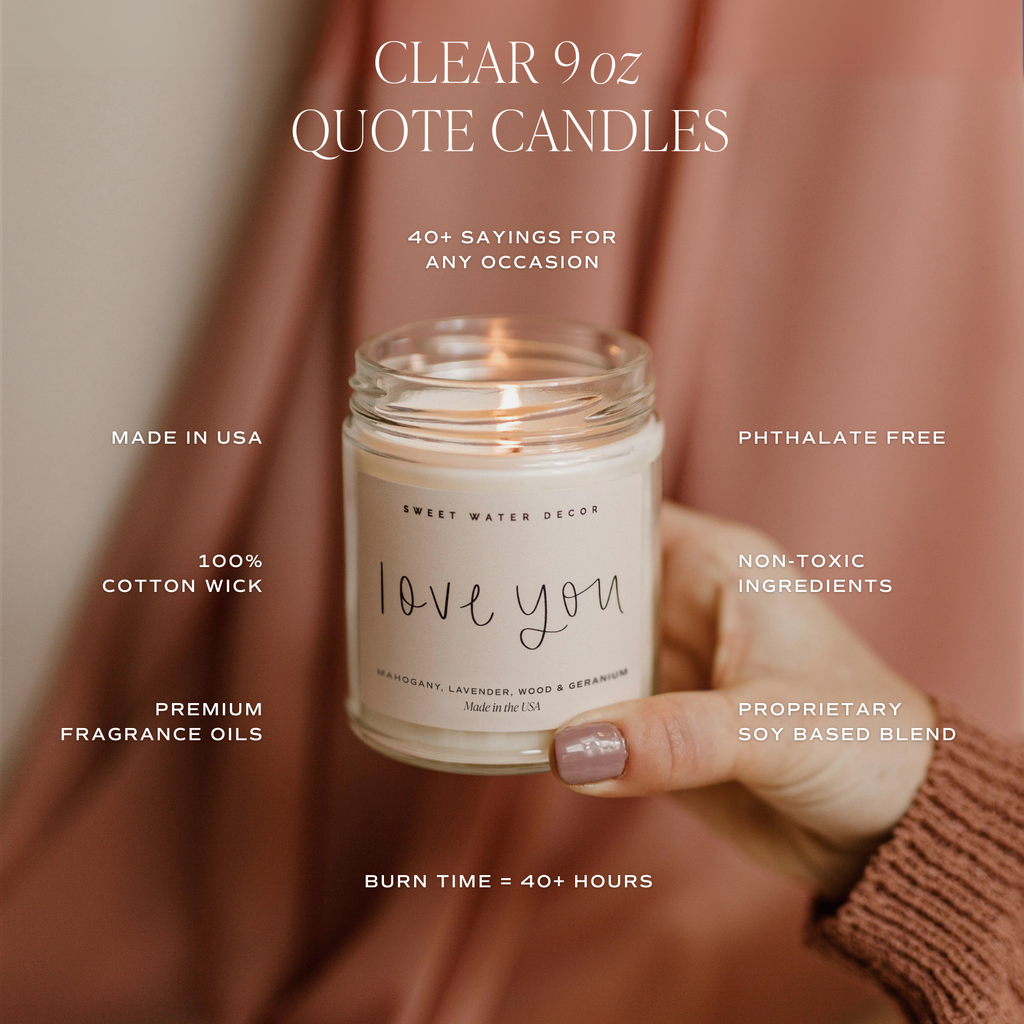 Thank You 9 oz Soy Candle – Appreciation Gift