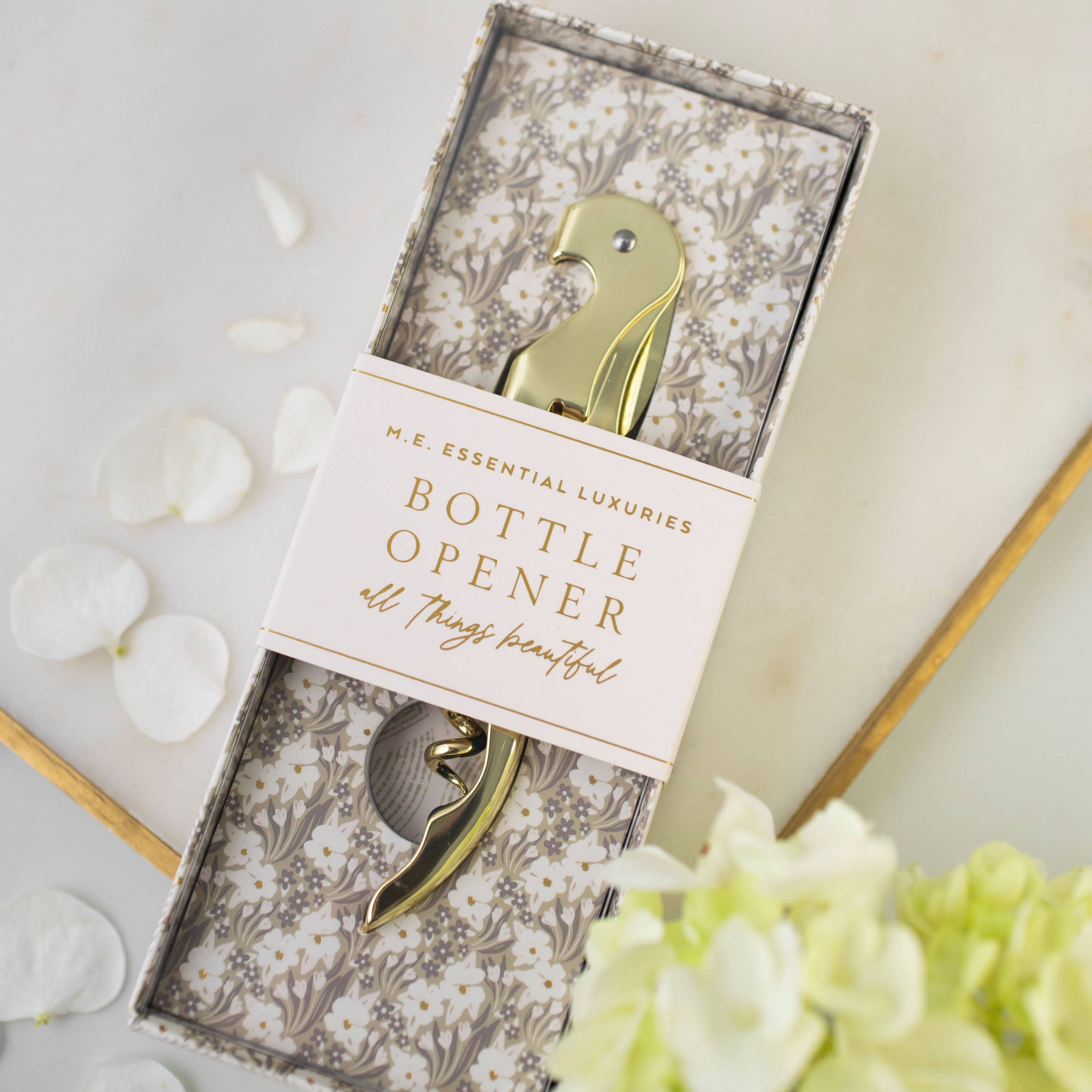 Time for Me Bottle Opener – Elegant Floral Gift Opener